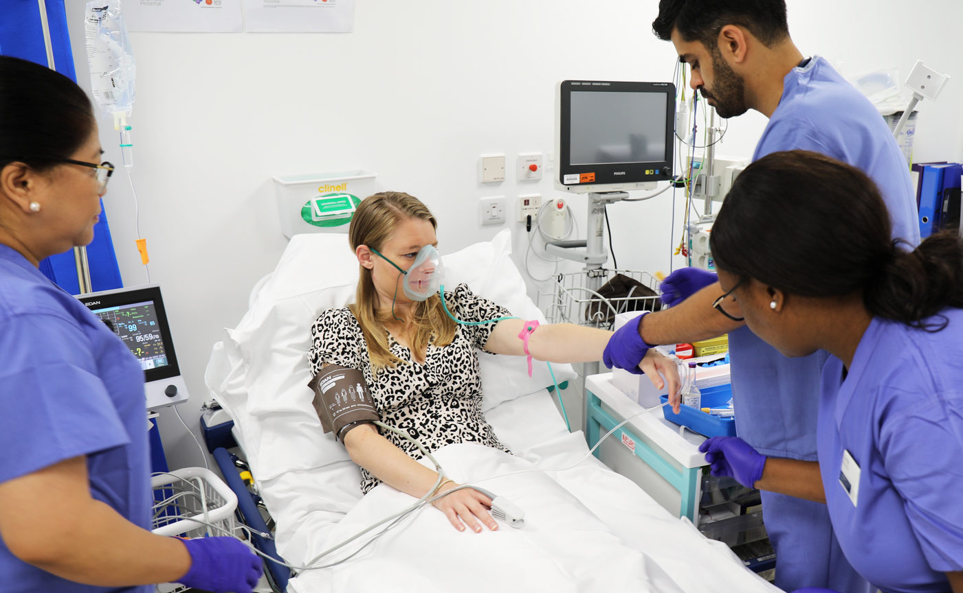 Patient at the Urgent Care Centre