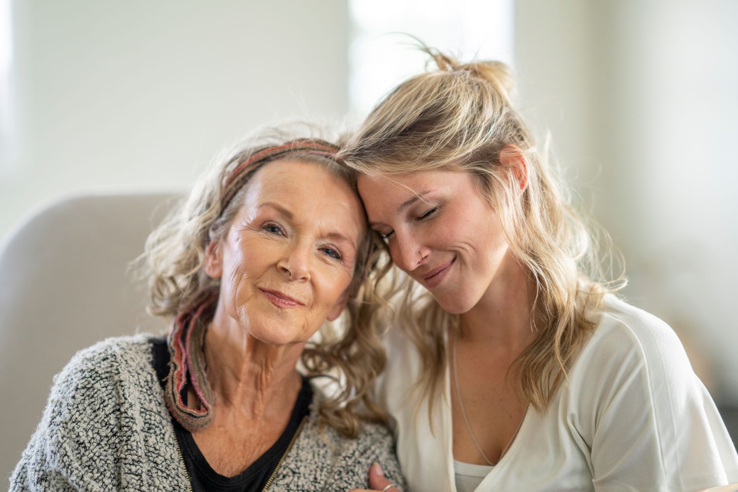 Older woman with daughter