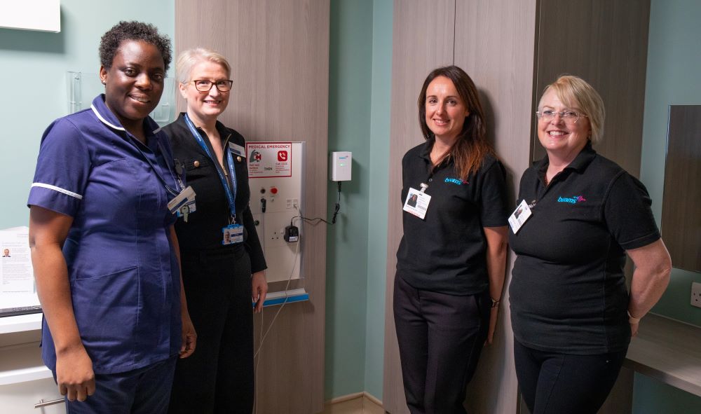 Hospital staff undergoing BEAMS training